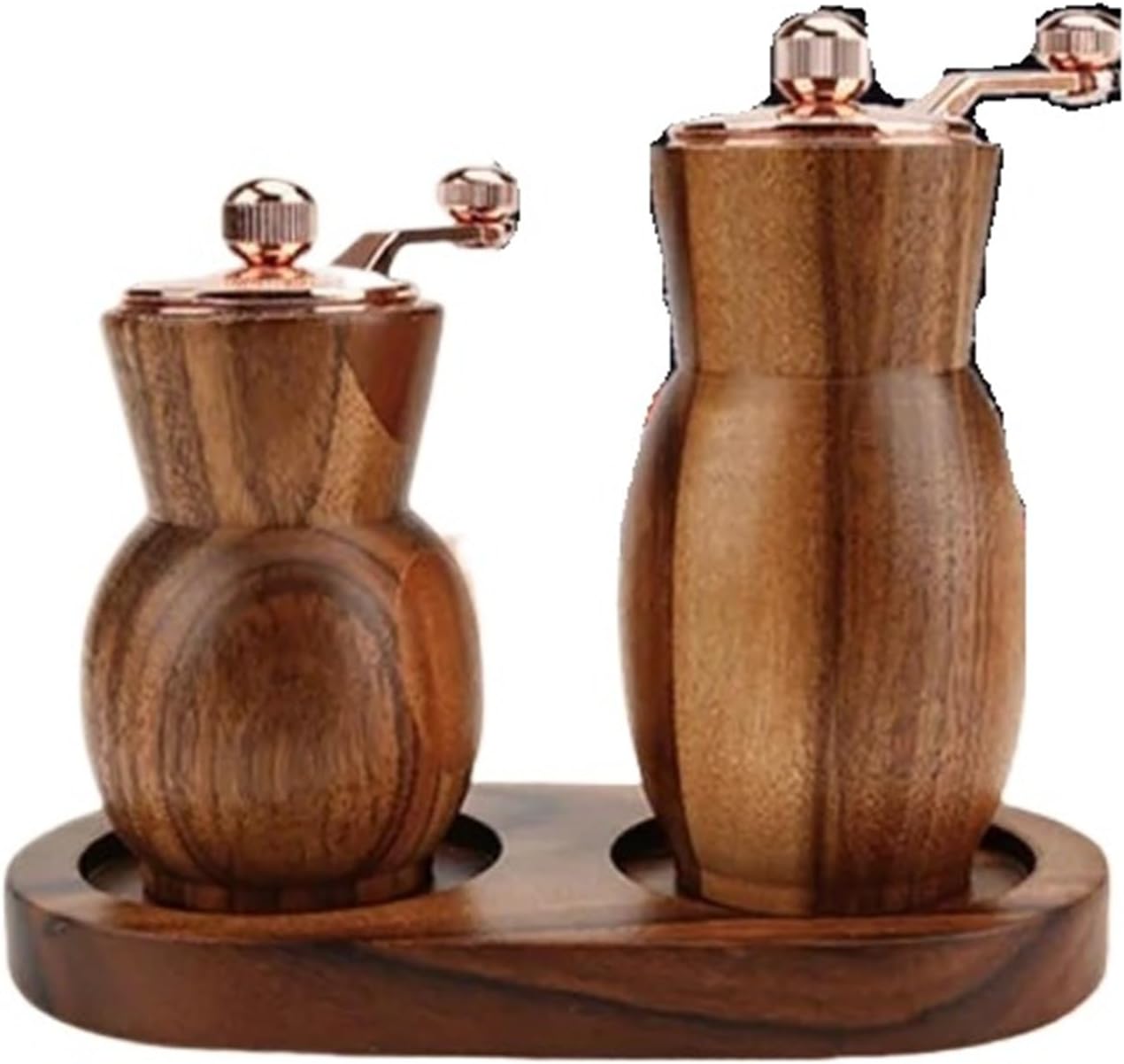 Manual Wooden Pepper Sea Salt Grinder Bottle For Kitchen Household Multi Purpose Wood Spice Tool Mills(1PC-C)