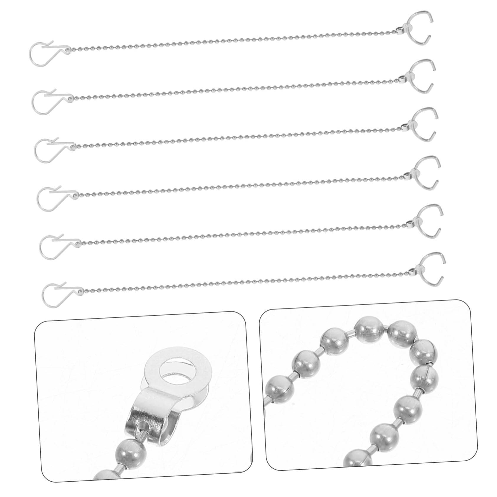 Gadpiparty 30piezas Cadena De Flapper De Inodoro De Inoxidable Reemplazo Para Válvula De Drenaje De Tanque De Inodoro Instalación Rápida y