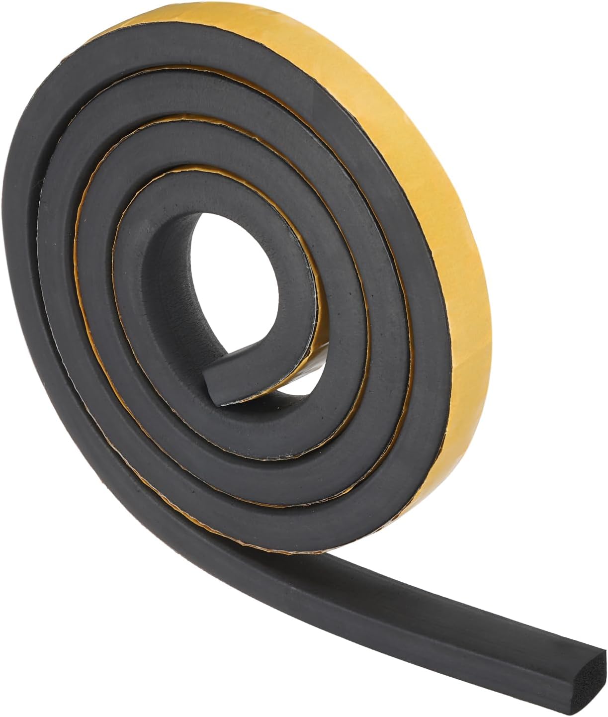 PATIKIL6.6Ft Weather Stripping Door Seal, 1"W x 5/8"T EPDM Self Adhesive Soundproof Foam Seal Strip for Door Window Insulation, Black