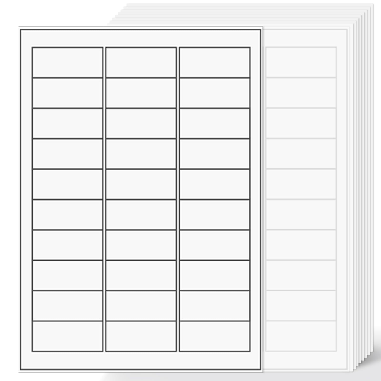 1" x2-5/8 Shipping Address Labels, Blank Mailing Labels, 30-UP White Self-Adhesive Name Tag Stickers for Inkjet and Laser Printer [100 Sheet 3000 Labels]