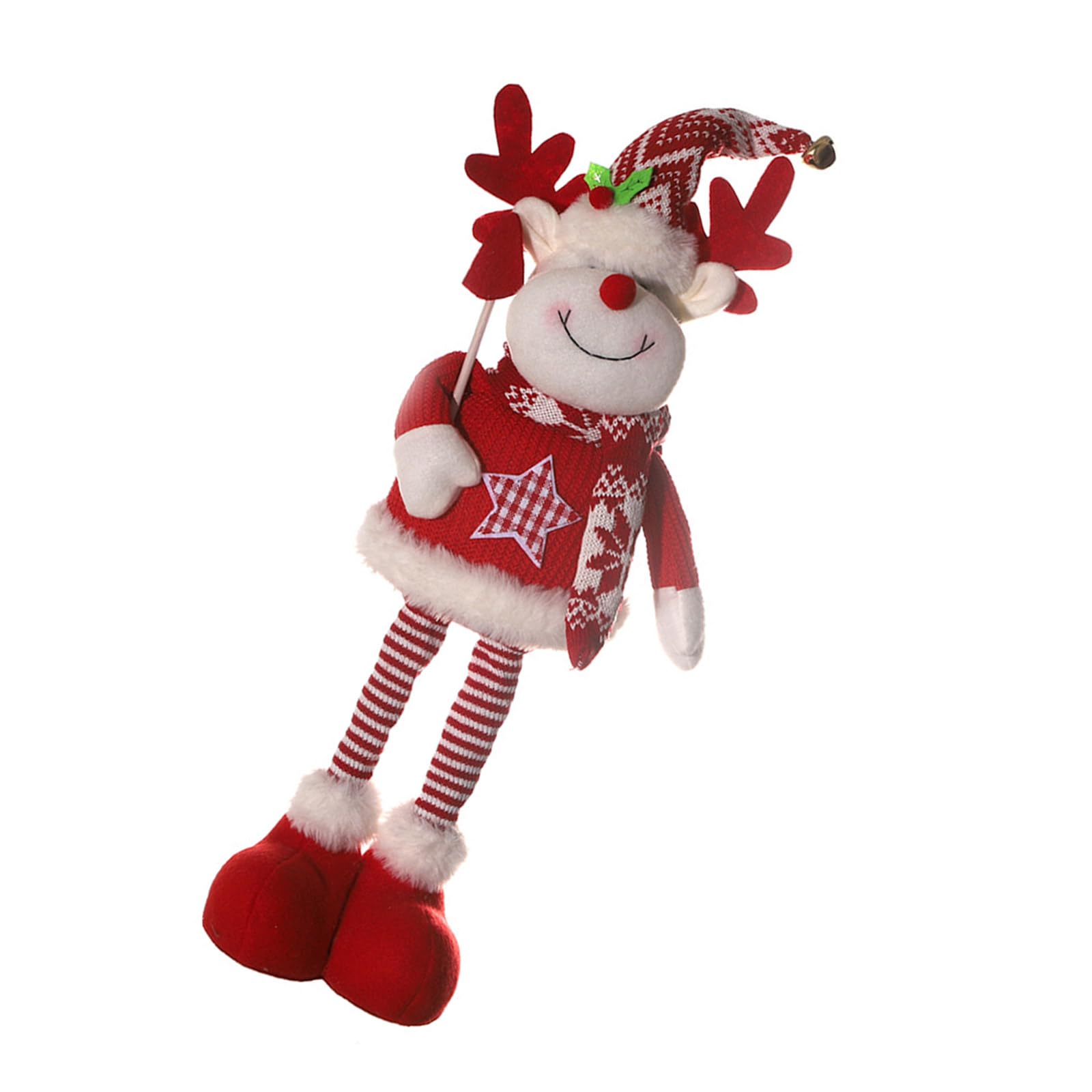 Kalttoy Elk Multipurpose Christmas Telescoping Dolls Set Christmas Ornament For Home Decoration Or Store Window Festival Ambiances Santa Snowmans Reindeers Toy