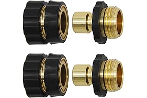 3/4 Inch Garden Hose Fitting Quick Connector Male and Female Set