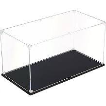 Clear Acrylic Display Case, Easy Assembly Large Showcase Box16x8x8 inch