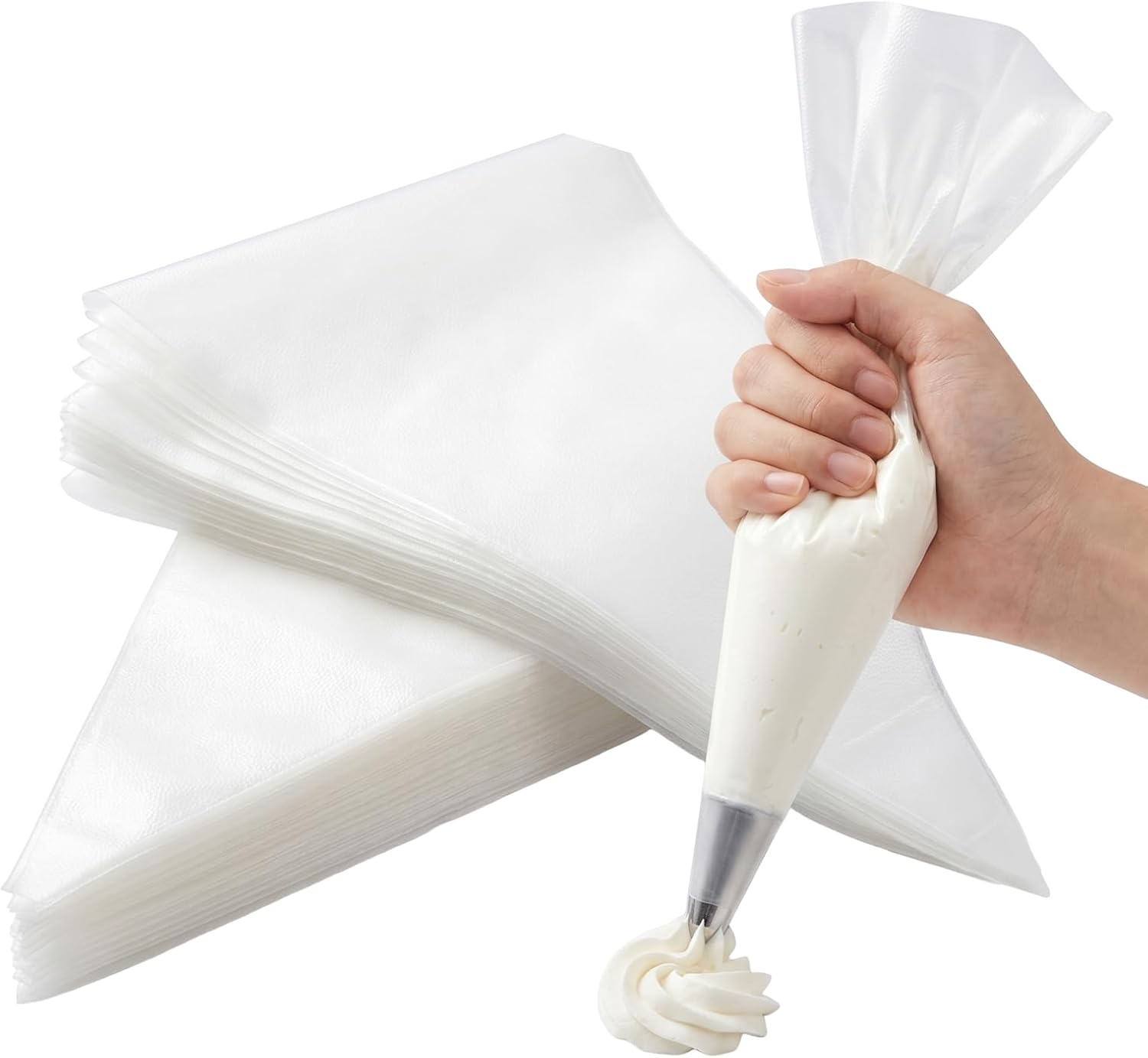 24'' Extra Large Piping Bags Disposable, 100 Pcs Thickened Piping Bags