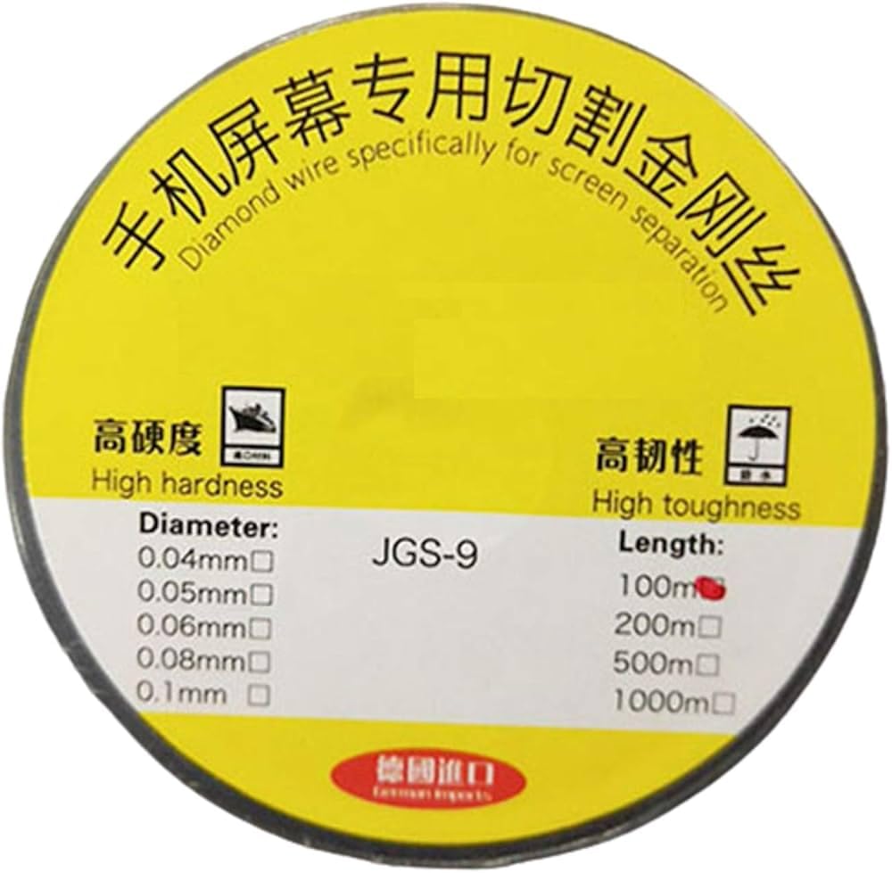 SCHOFIC Molybdenum Wire Gold 0.06MM 100M/329ft for LCD Glass Separate (0.06MM, PACK OF 1)-image-30
