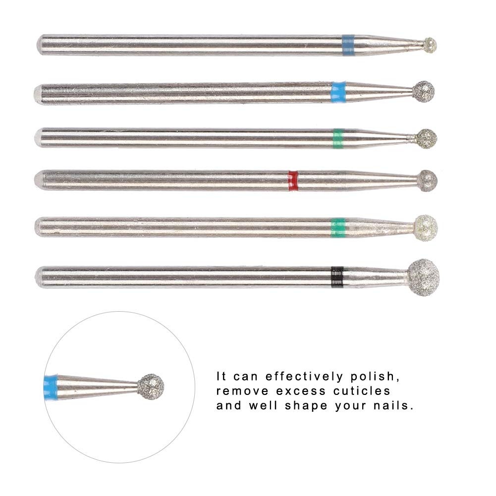 Punte per Trapano per Lime per Manicure, Punta da Trapano per Fresa Unghie Elettrica, Punte Fresa Unghie, Manicure per Unghie Punte per Trapano Manicure Nail Art Uso del Salone di Casa(# 3)