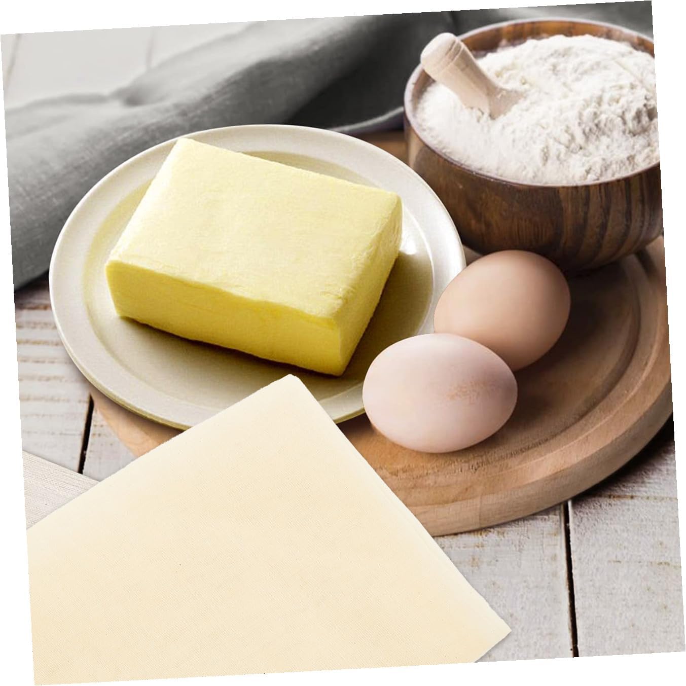 2pcs Kitchen Cheese Cloths Filters Unbleached Cotton Yarn Strainer for Grease Nut Milk