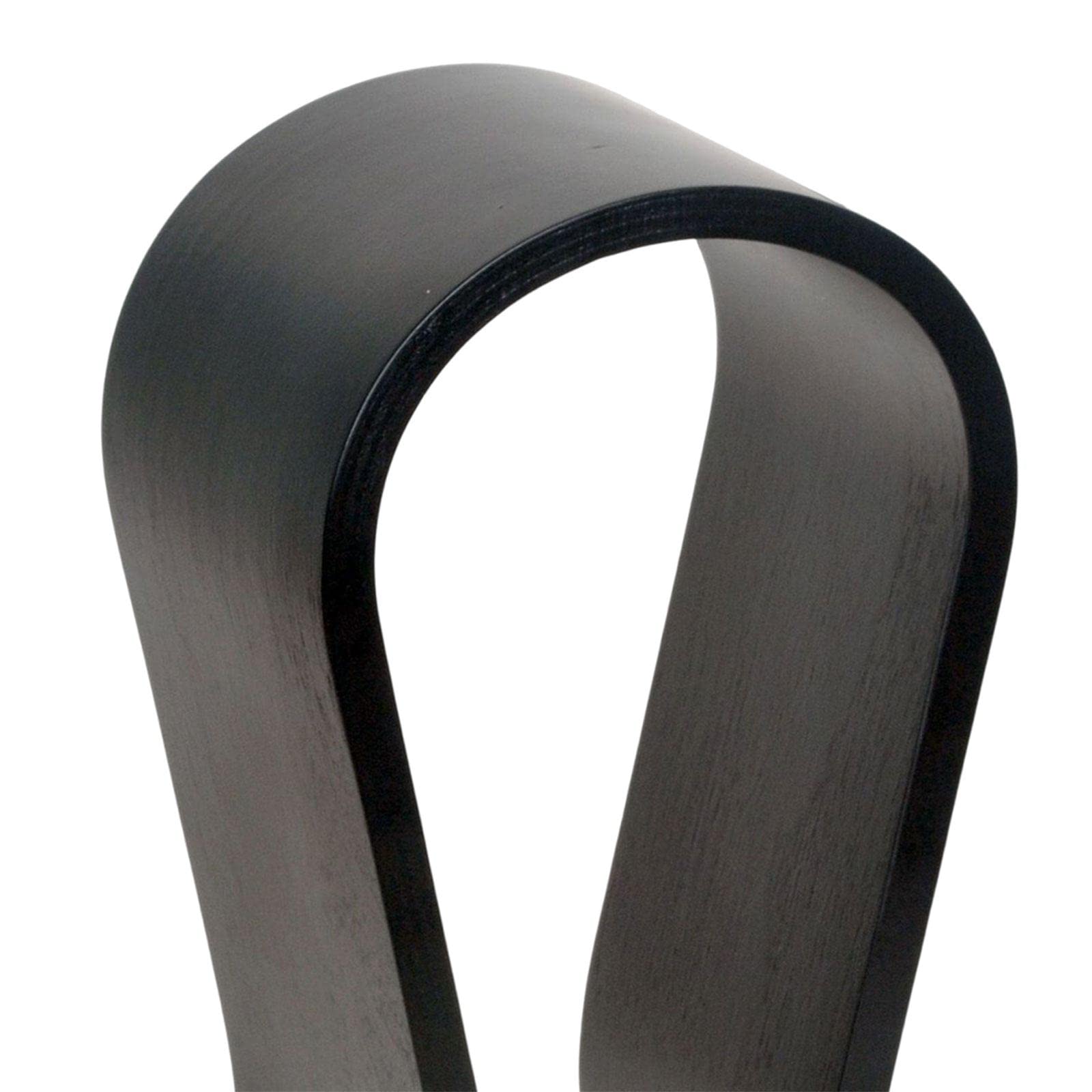 Set di 2 supporti universali per cuffie da tavolo, in legno, per marito, nero, 25 x 16 x 10 cm