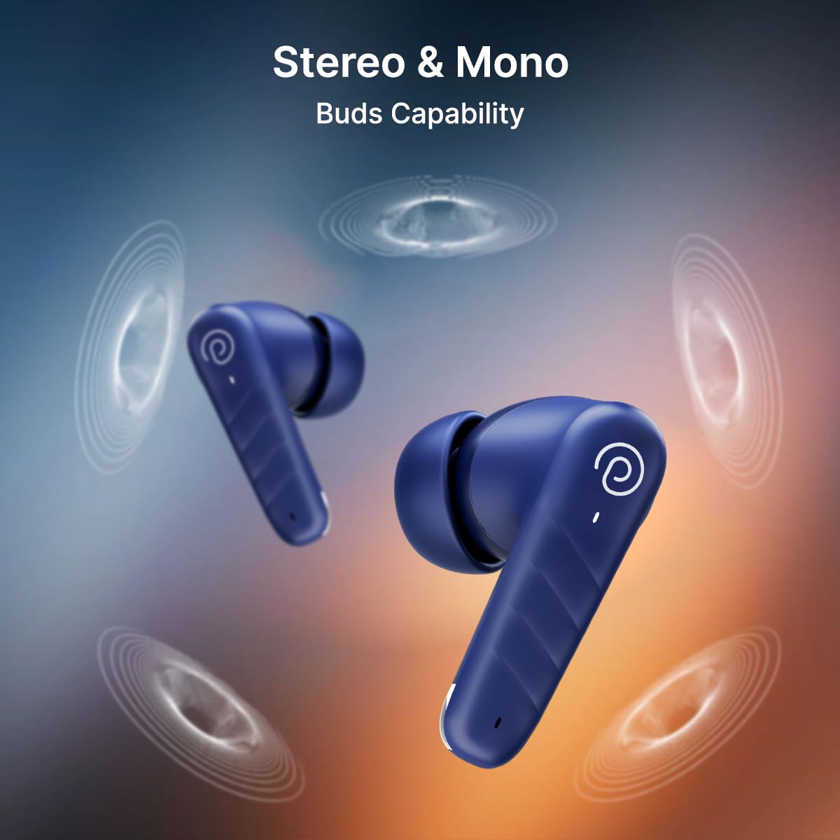 pTron Bassbuds Spark in-Ear TWS Earbuds with Stereo Sound, 40Hrs Playtime, Stereo Calls, Bluetooth V5.3 Headphones with Quick Pairing, Touch Control, Voice Assistant, Type C Charging & IPX5 (Blue) — Amazon image 9