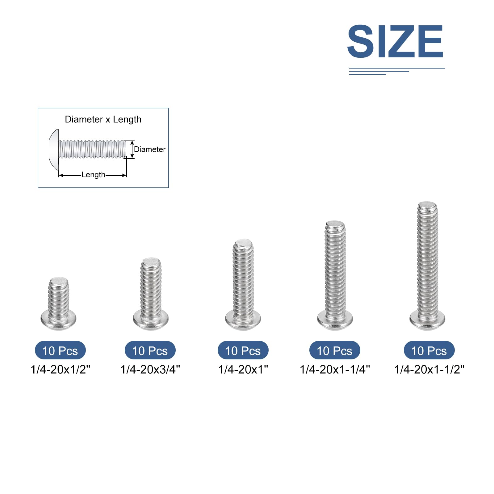 10-24x2-3/8" Button Head Socket Cap Screws, 20 Pack 304 Stainless Steel Screws 0a9be6bd A778 41d2 85b7 Aba38a210f2b.abb73e678241438acfef9c22728c03f2