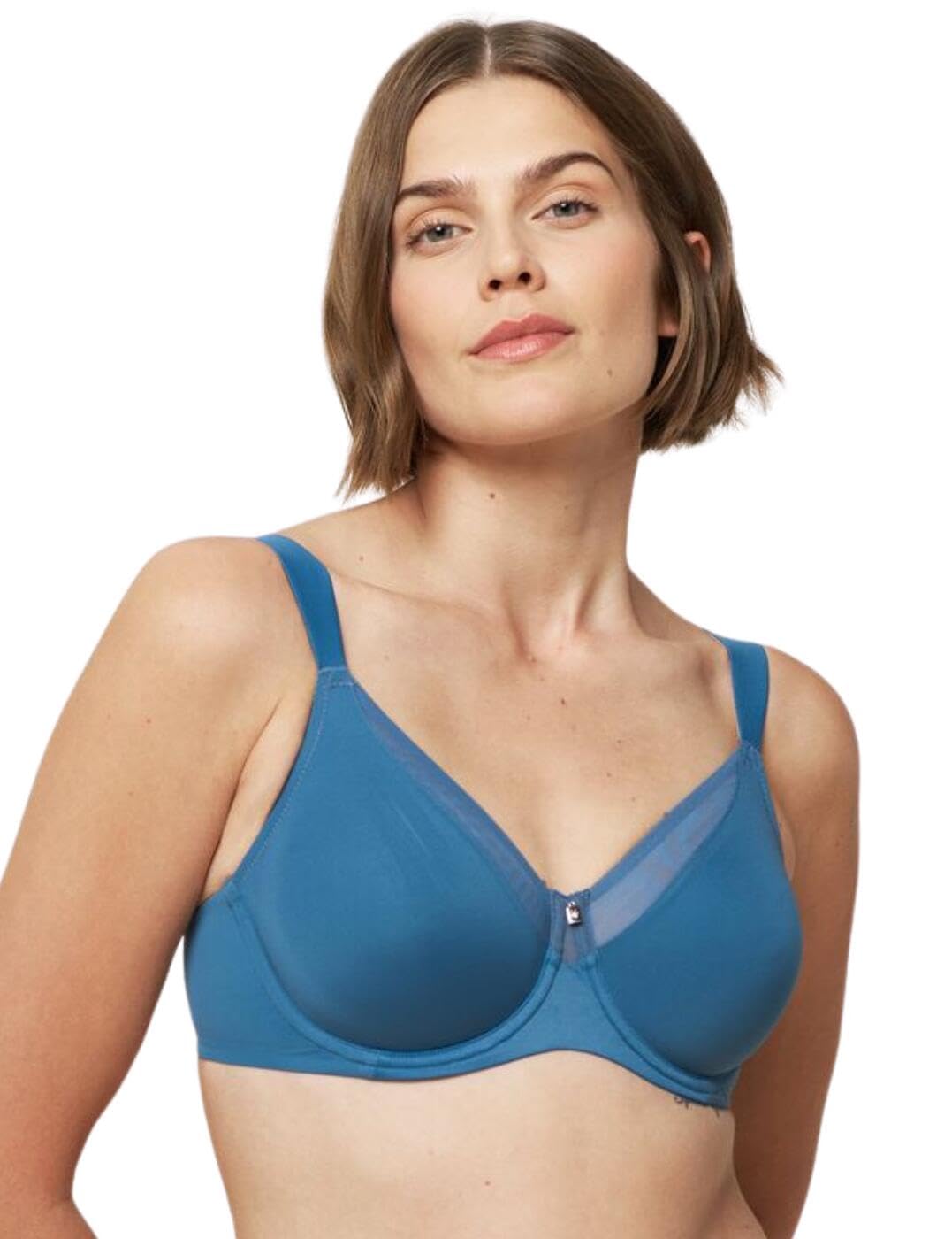 Triumph Women's Liberty Blue True Shape Sensation W01 Minimiser Bra, 34D
