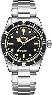 Cadisen BB58 Men's Automatic Diving Watches Japan NH35 Movement Stianless Steel Band 200M Waterproof Men Self Winding Watch Super Luminous