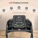 Fitkit by Cult TurboRun BLDC Motor Treadmill (5.5HP Peak) | 12.8km/h Max Speed, 120kg Weight Capacity | 12 Preset Programs, LED Display | AUX/MP3/USB | Home Gym Equipment, Black gallery image