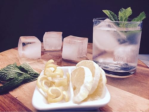 Miniatura 8 de Bandejas de silicona para cubitos de hielo de M. Gastro Kitchens, ahorra con nuestra economía, paquete de 4 cubos de hielo extragrandes, diseño de