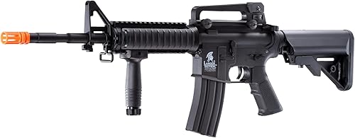 Miniatura 2 de Lancer Tactical Gen 2 RIS Classic M4A1 AEG Rifle de Airsoft con batería Nimh de 9.6v y cargador (1000 rondas de 0.20g BBS incluidas)