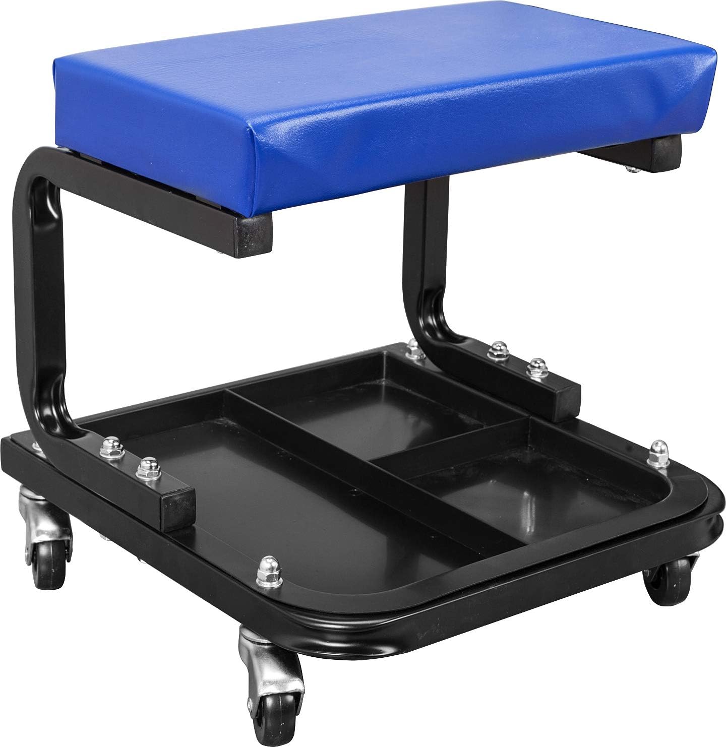TCE ATR6300U Torin Rolling Creeper Garage/Shop Seat: Padded Mechanic Stool with Tool Tray Storage, Blue : Everything Else