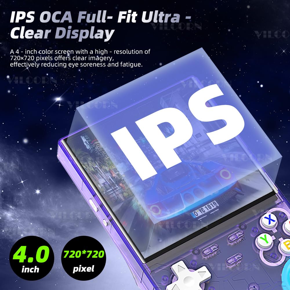 R36 Ultra Retro-Handheld-Spielkonsole, 10,2 cm, Open-Source-Linux-System, 128 GB, tragbare Videospielkonsole mit RGB-Joystick-Tasche, Spiel-Player, unterstützt WLAN, Weihnachts- und