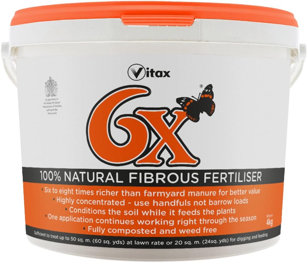 Vitax 4 kg 6X Fibrous Fertiliser