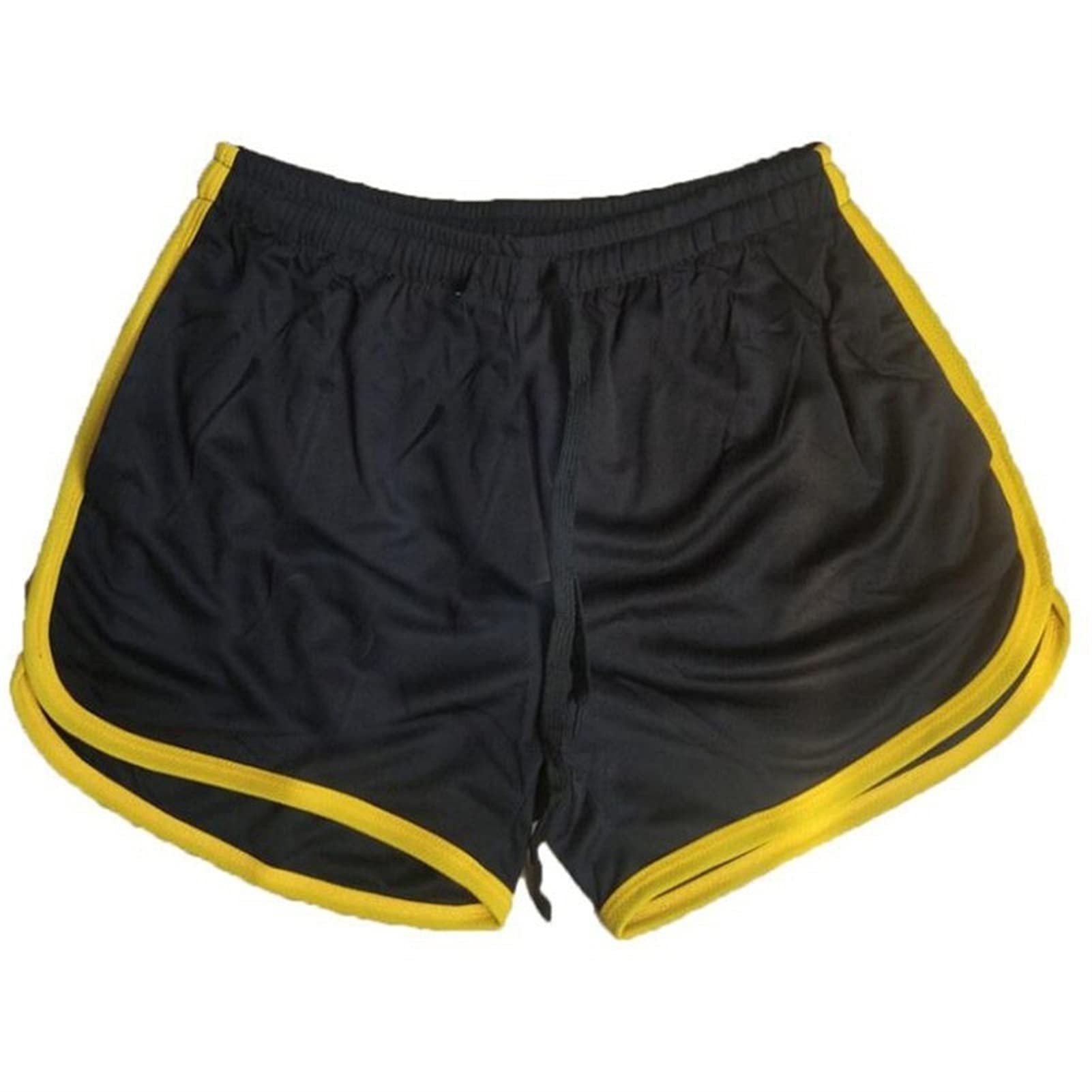Shorts Middle Trousers Elastic Band Zipper Pocket Sports Soft Cotton Blend Running Mens