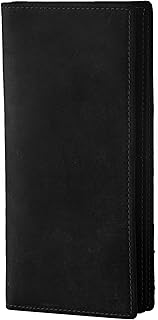 Vintage Top Grain Leather Wallet for Men Gift Box Top Grain Leather Minimalist Wallet for Men RFID Blocking Vintage Handmade Card Holder Bifold Slim Wallet Gift Box