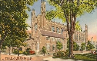Sterling Law School, Yale, New Haven - Vintage Image