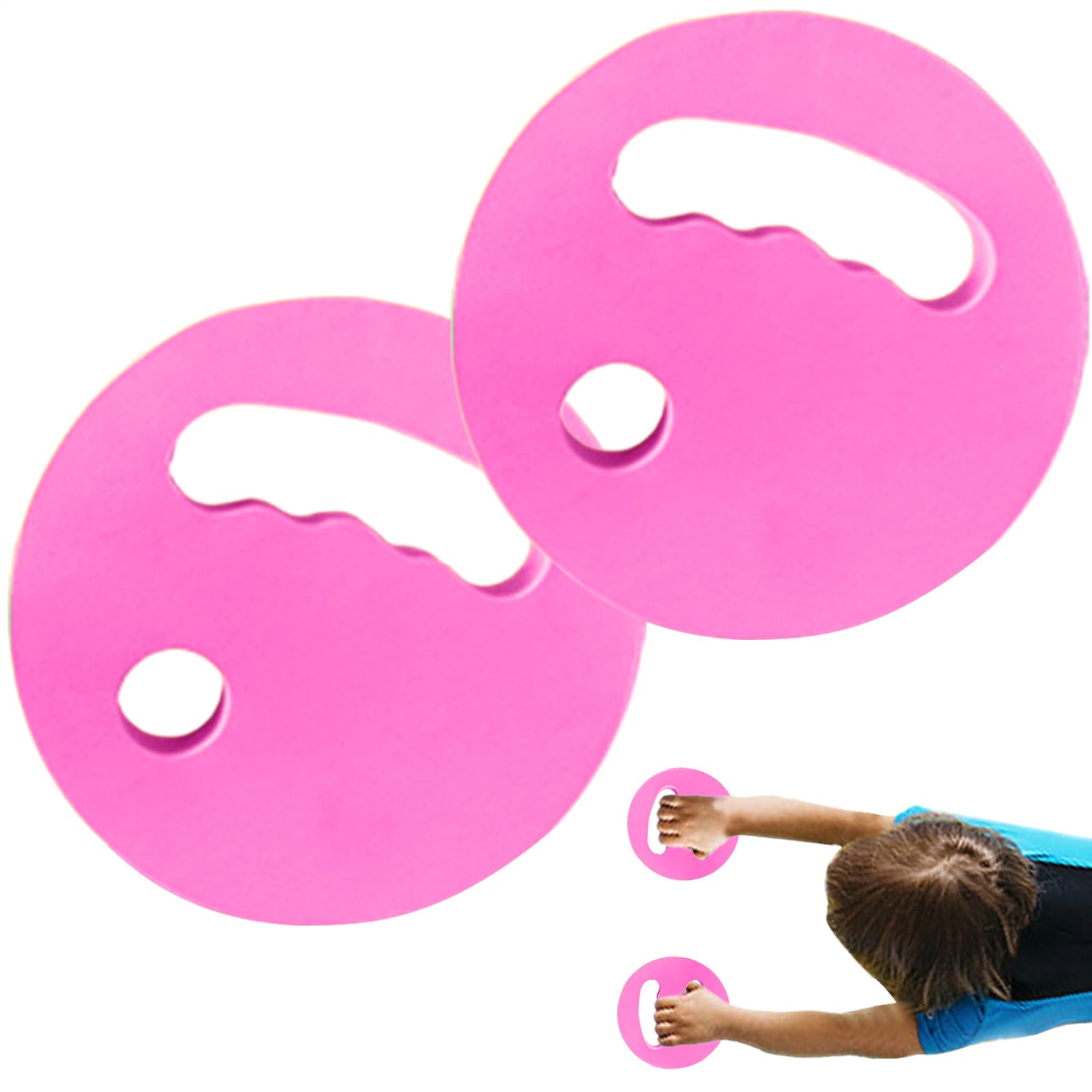 Discos De Ejercicio Acuático | 2 Discos Flotantes De EVA para Natación Y Aeróbic | Discos De Aquagy-m para Entrenamiento En Piscina, Equipo De Aeróbic | Resistencia De Mano para Piscina para Adultos