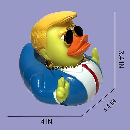 Miniatura 7 de Jeeps Duck Trump 2024 patitos de goma para baño de bebé Juguete de baño Trump Collection Decoración de coche para niños