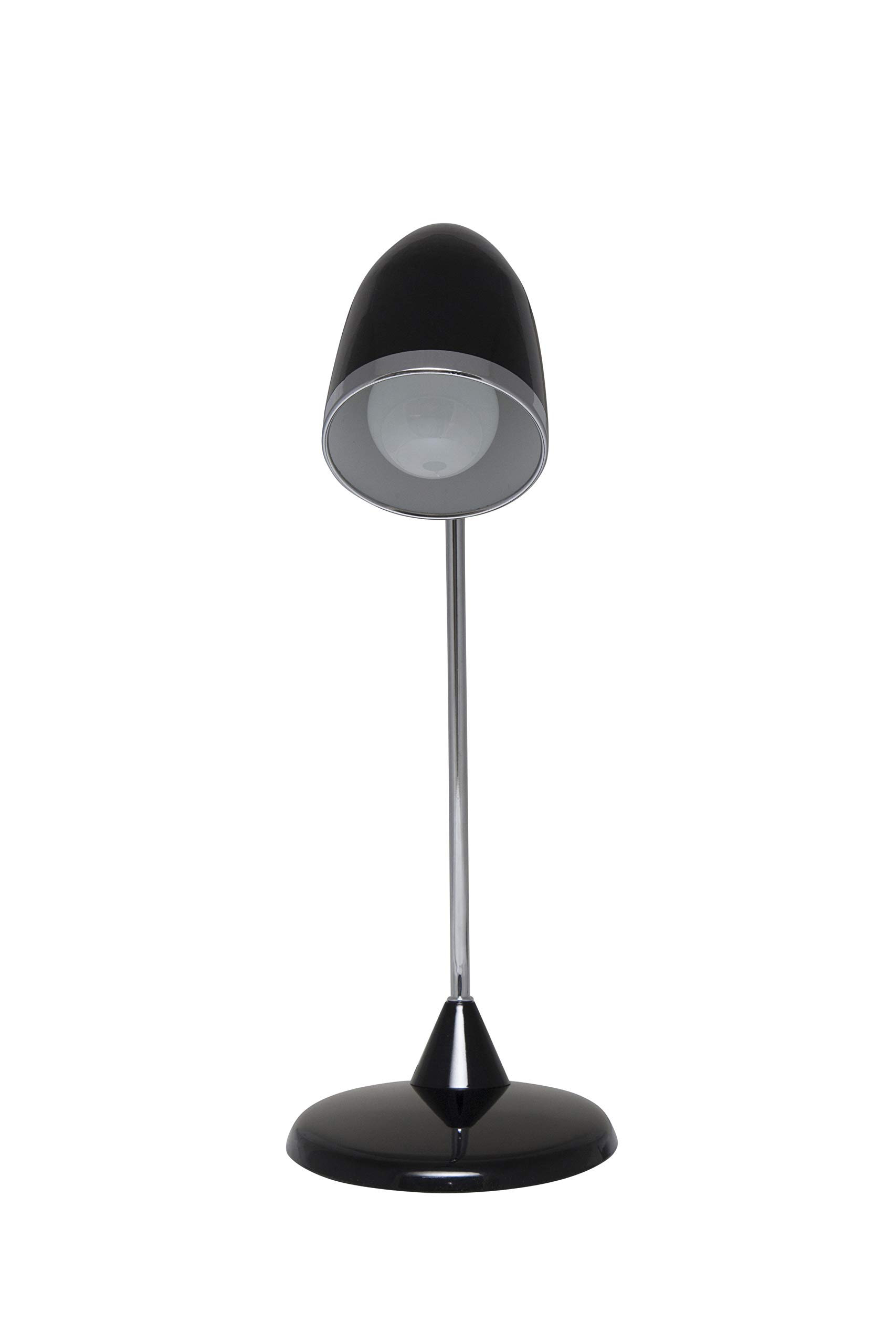 MAUL Lampa biurkowa LED MAULstarlet czarna metalowa regulowana E27 | przyjemne ciepłe światło 3000 K, stabilna podstawa, obrotowa i uchylna głowica, styl retro do biurka