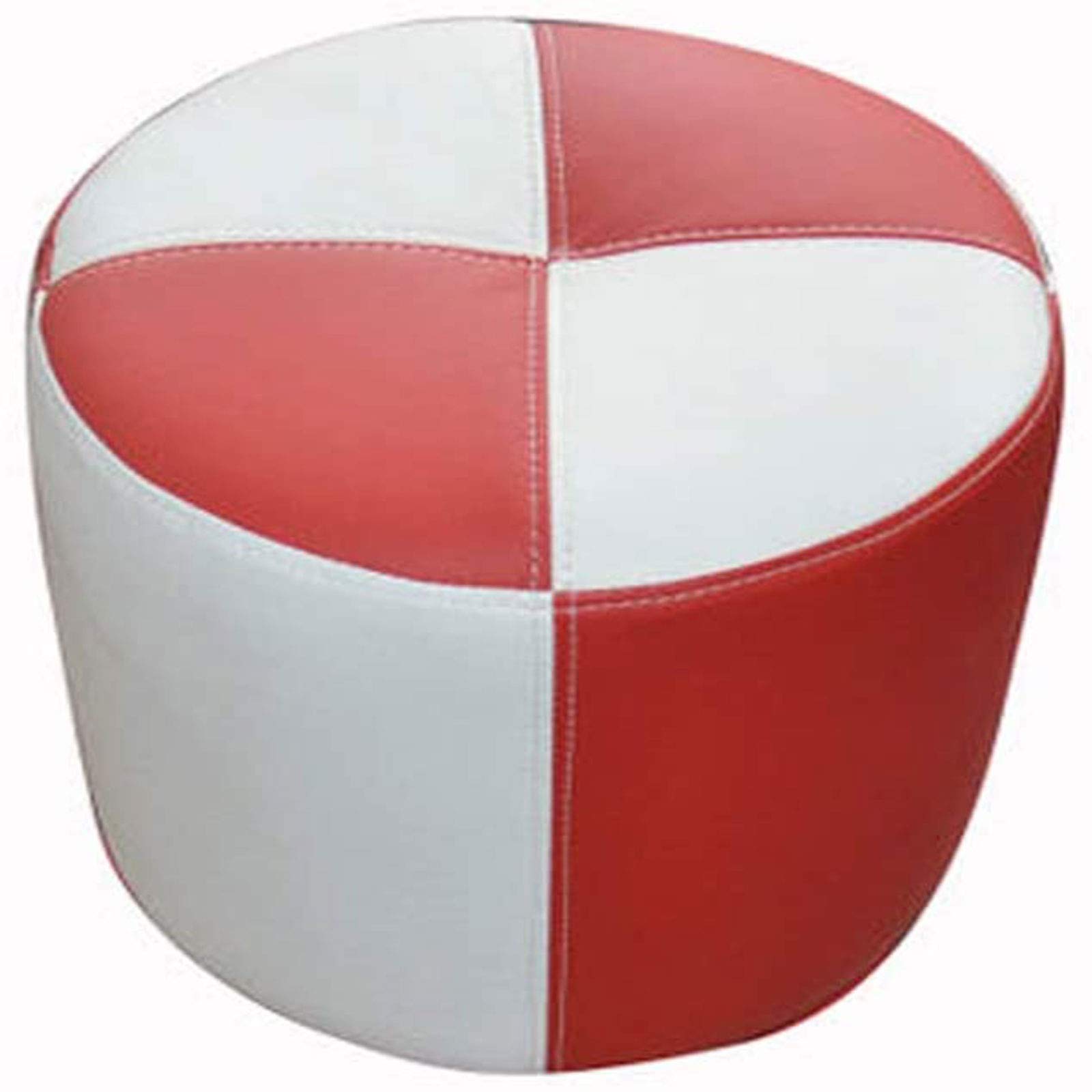 Repose-Pieds Ottoman en Cuir Pouf de Sol Rond Non Rembourré pour Chambre