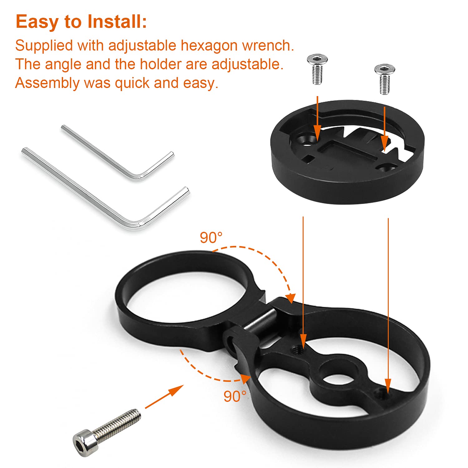 Support D'ordinateur De Potence De Vélo En Aluminium Compatible Avec