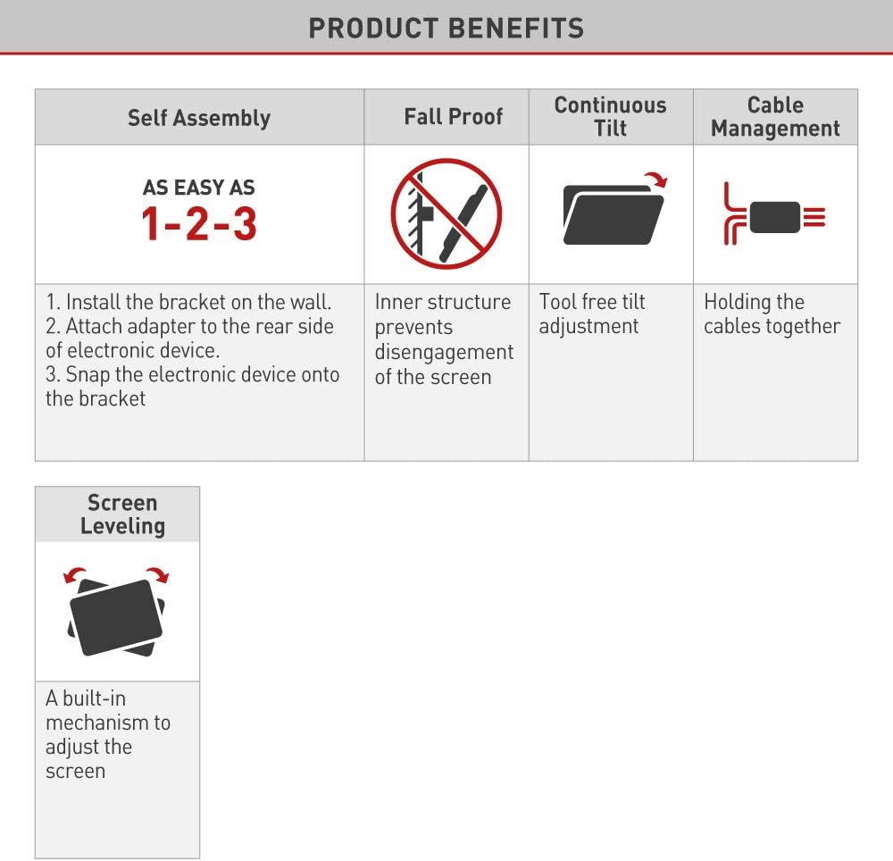 🛒 Crazy Deals Barkan 13 - 58 inch Full Motion - 4 Movement TV Wall Mount 55 lbs Black Continuous Tilt Cable Management 5 Year Warranty Flash Deals - 80% OFF Barkan 13 - 58 inch Full Motion - 4 Movement TV Wall Mount 55 lbs Black Continuous Tilt Cable Management 5 Year Warranty