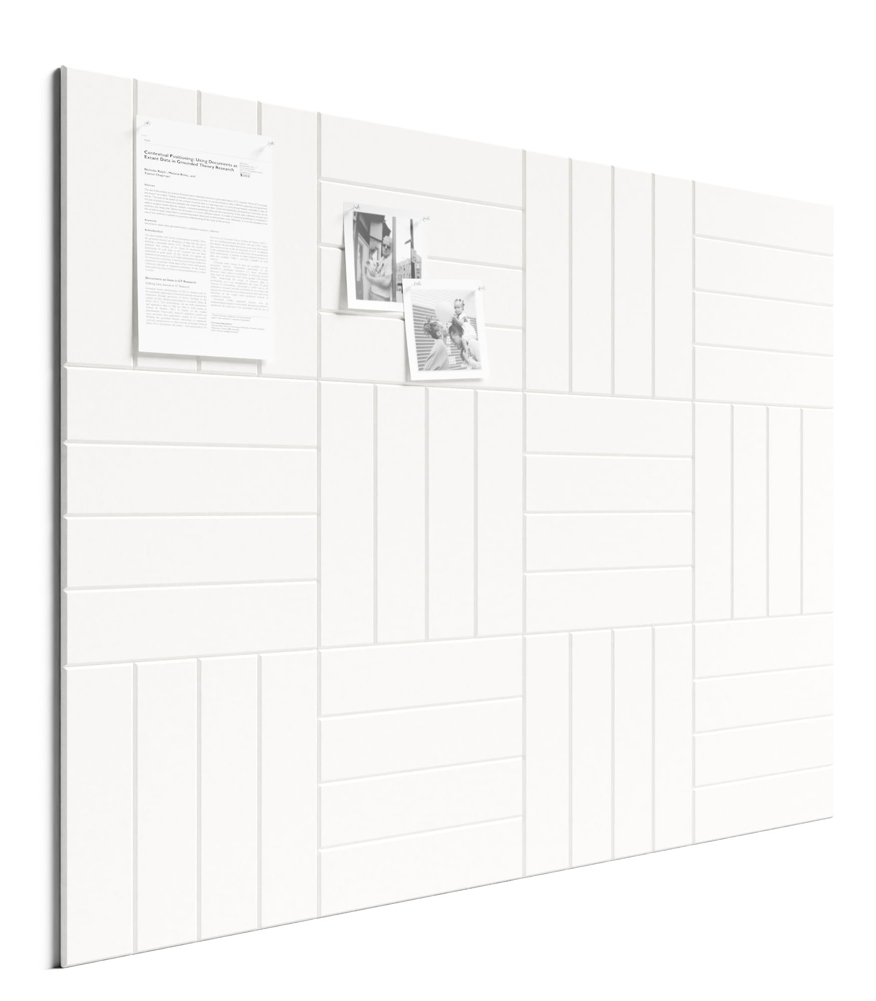 Bumusty 12er-Pack Filz-Pinnwand Lamellen-Optik 120 x 90cm,Alternative zu Korktafel,Inkl.70 Klebestreifen,Memoboard,Fotowand & Visionboard Für Büro,Kinderzimmer & Klassenzimmer