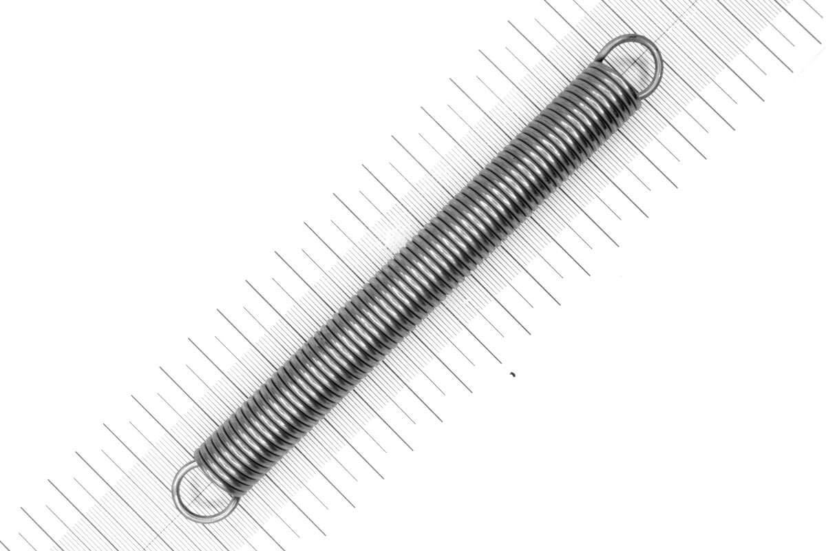 2 Stück Zugfedern Mit Doppelhaken - 2mm Draht, 16mm Außendurchmesser, 120mm Länge