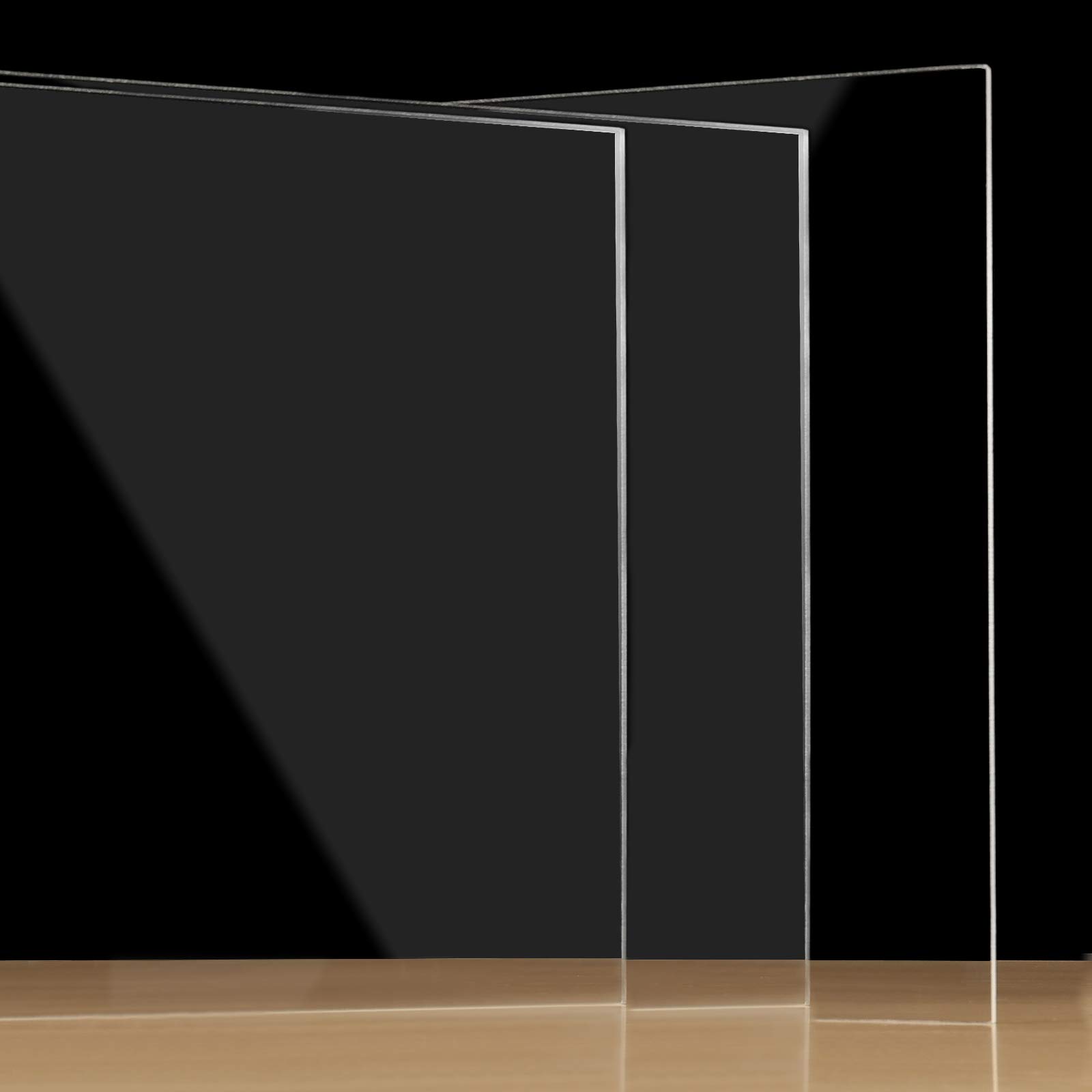 Clear Acrylic Sheets - 4 Pack 1/4" Plexiglass -5