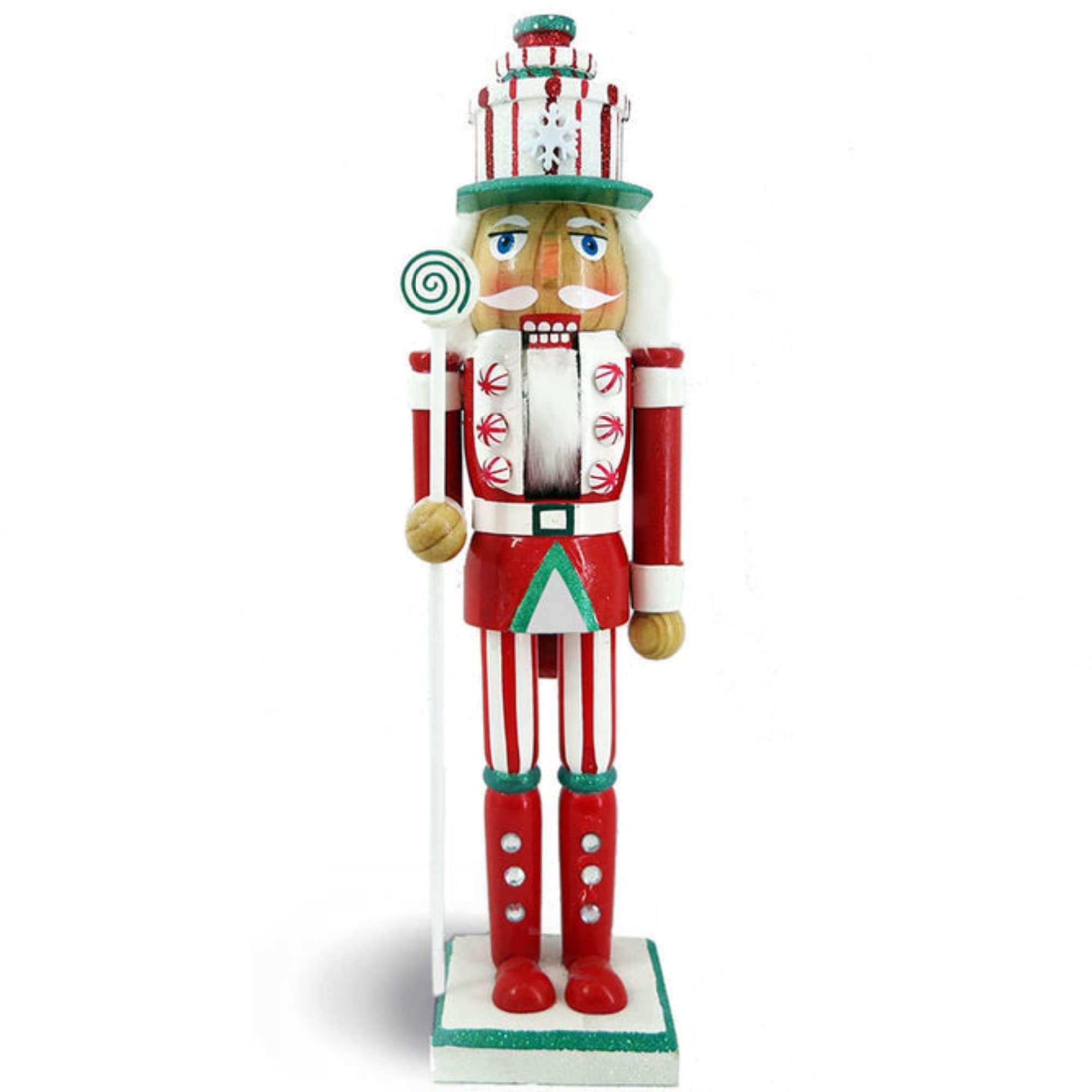 Nutcracker Ballet Gifts, Soldier Nutcracker Figurine, Wooden Figures Decorations Ornaments, Christmas Holiday Decor, 15 Inch