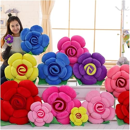 Miniatura 2 de Baiyuruodie Almohada de flores, almohada rosa, cojín, decoración del hogar, hermosa y práctica (11.8 in, rosa claro)