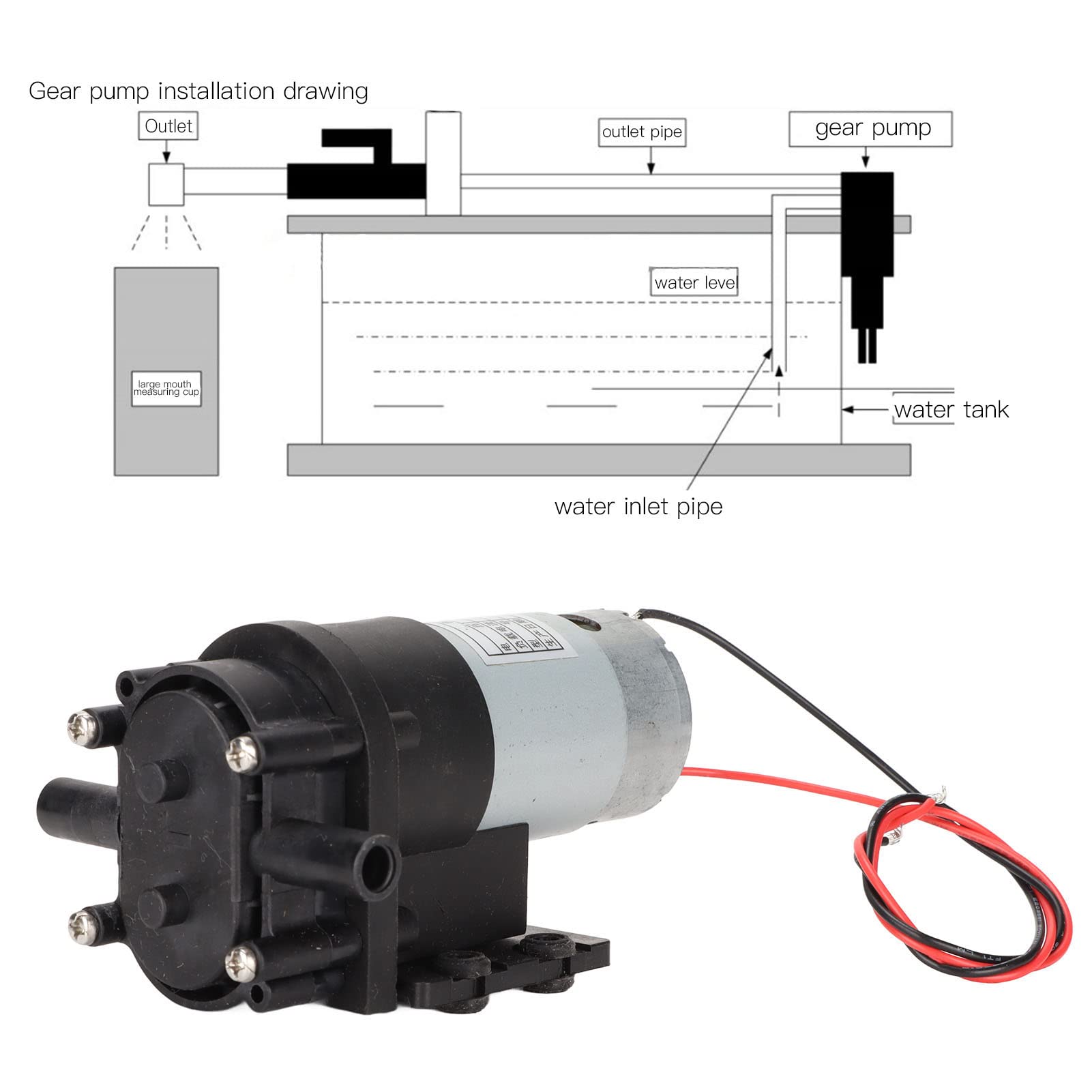 Zerodis Pompe per Fontana d'Acquario Solare Pompa Autoadescante DC Pompa Acqua Autoadescante DC Aeratore per Acquario