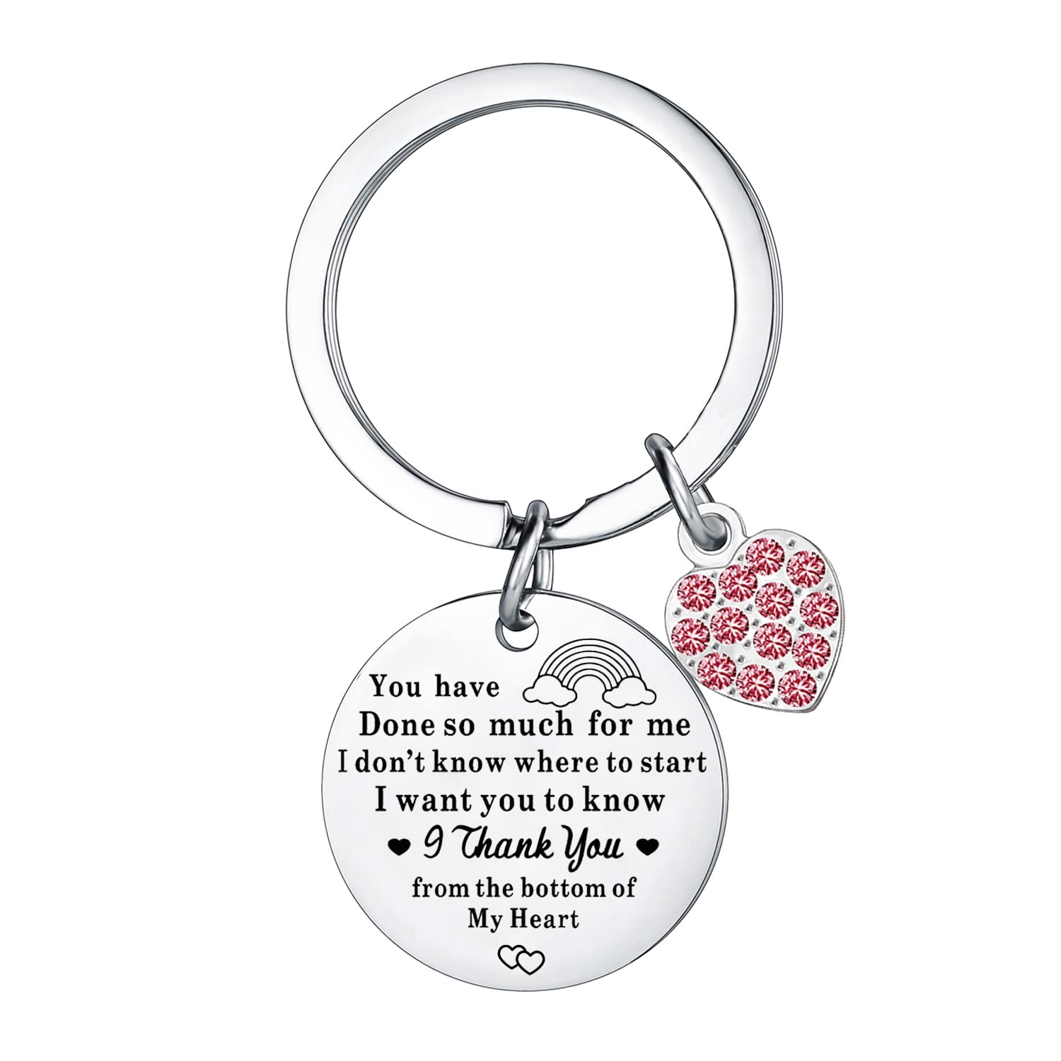 Thank You Gift Appreciation Keyring Teacher Thank You Keyring Show Your Coworker Appreciation Retirement Gifts Appreciation Keyring For Mentor Boss Colleagues