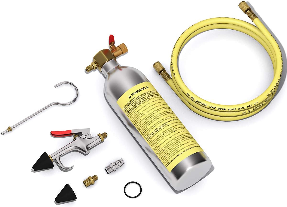 Air Conditioner Flush Kit, A/C Flush Canister Gun Kit W