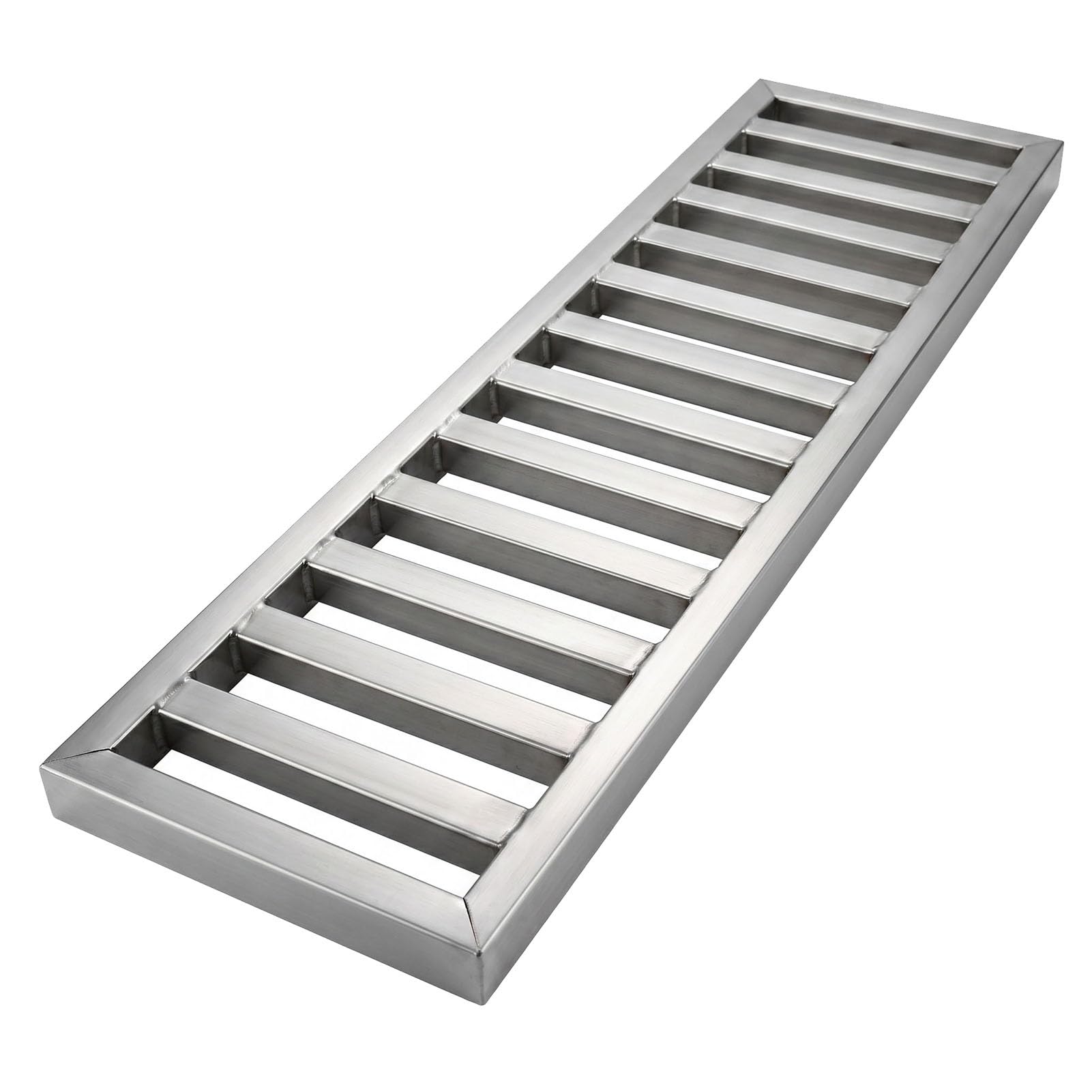 Rejilla de drenaje de acero inoxidable 304 para canal de cocina con separación de 3,5 cm