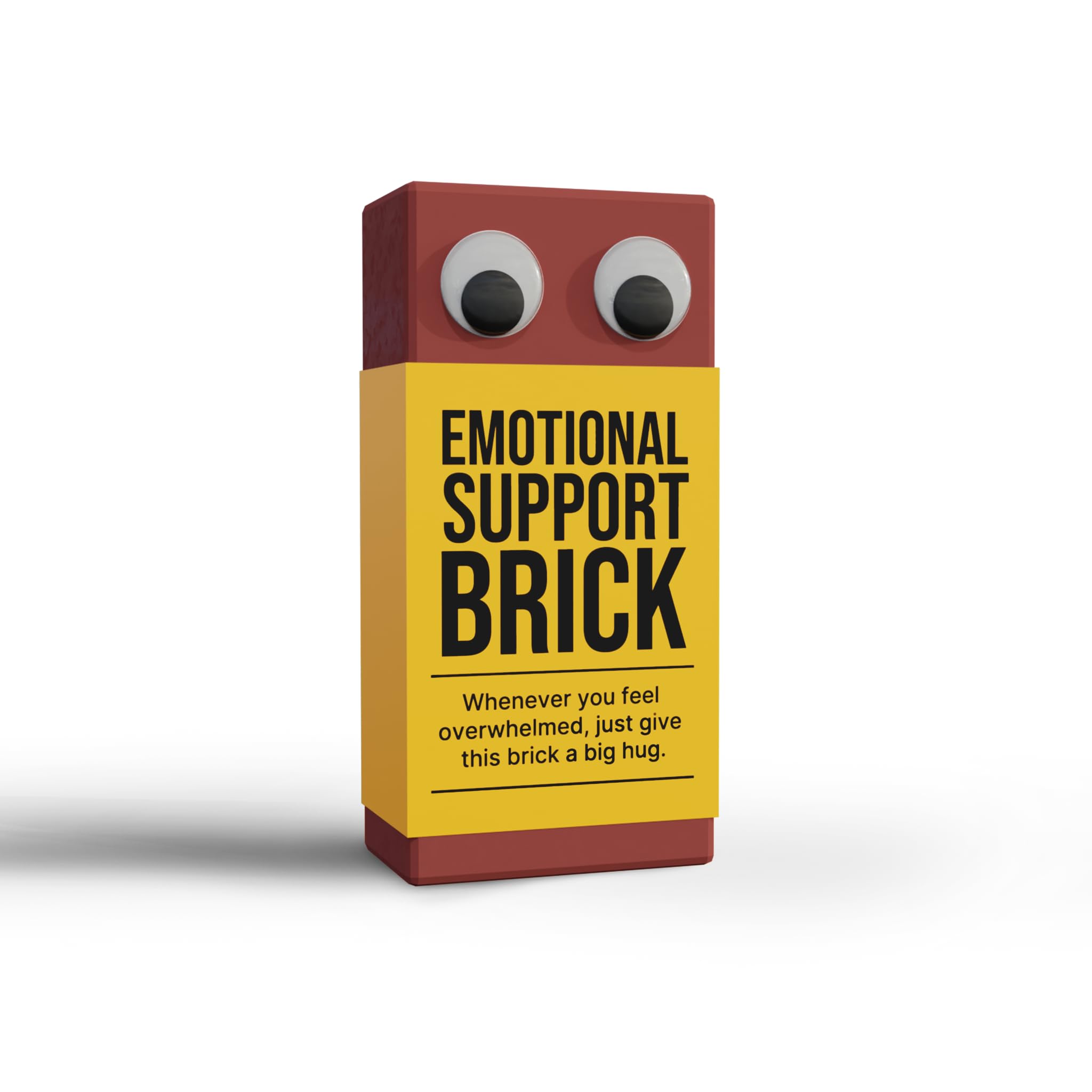 Emotional Support Brick – Funny Stress Relief Gag Gift | Sarcastic Office & Friendship Humor | Novelty Joke Gift