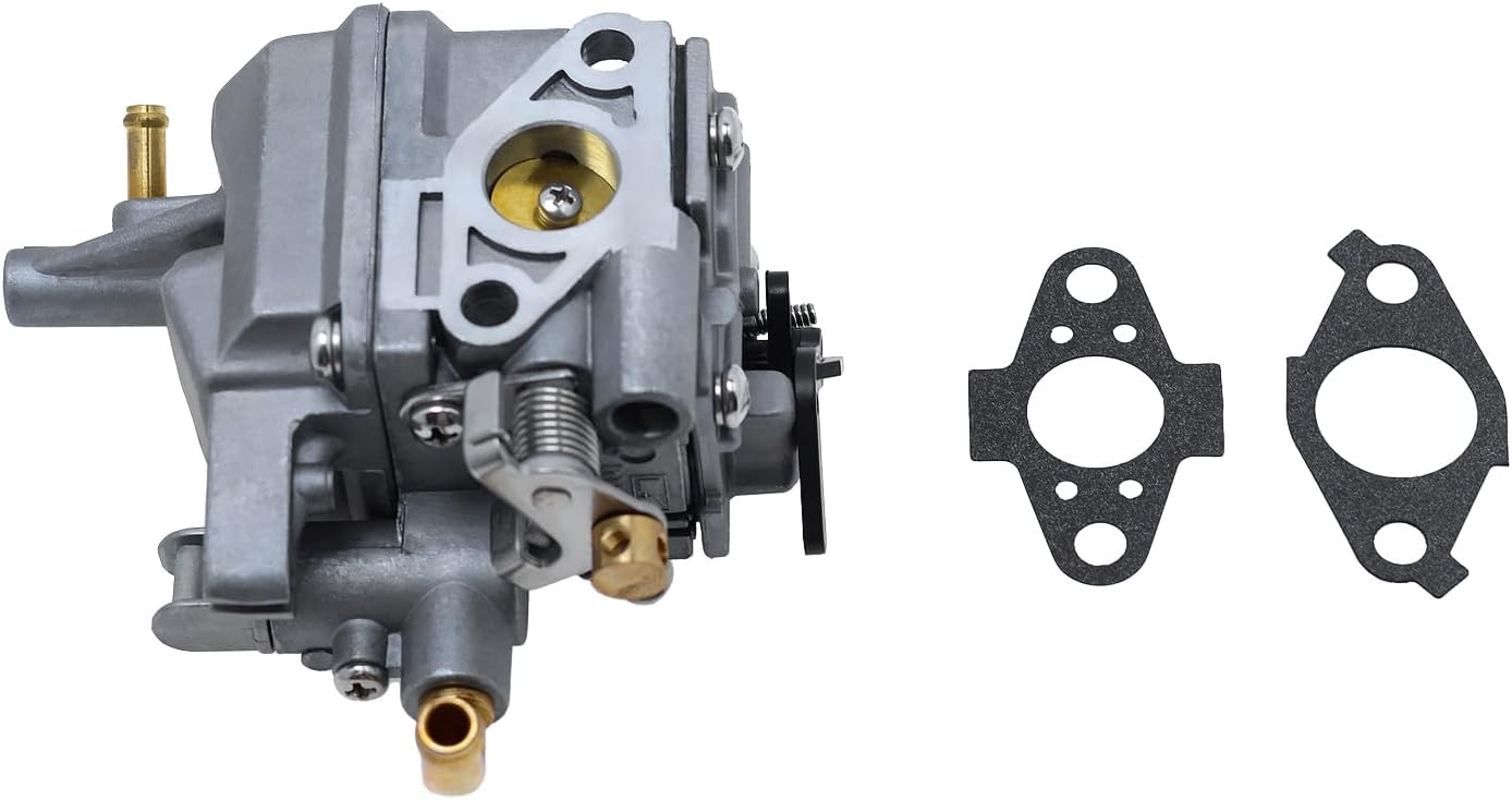 Carburetor Carb Assembly with Intake Manifold Gaskets Fit for Yamaha 2.5hp F2.5 4 Stroke Outboard Engine Replace 69M-14301-10 69M-14301-11 69M-14301-12 69M-E3645-A0 69M-E3646-A0