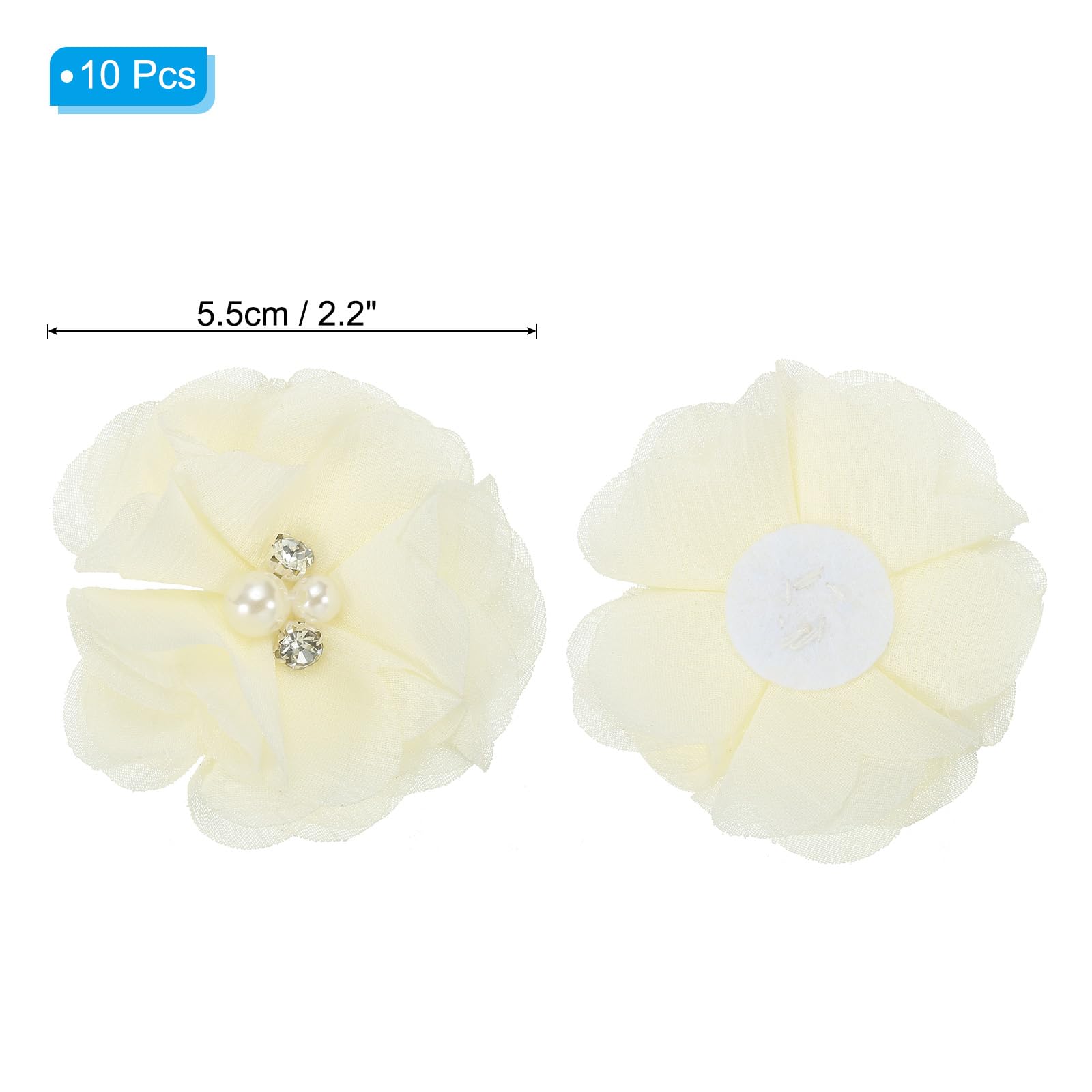 PATIKIL 2" Chiffon Flowers - Image 2