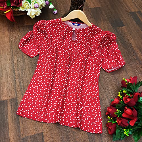 Image of Leriya Fashion Women Printed Slub Rayon Top with Half Sleeves for Office Wear, Casual Wear,Top for Women /Girls Top
