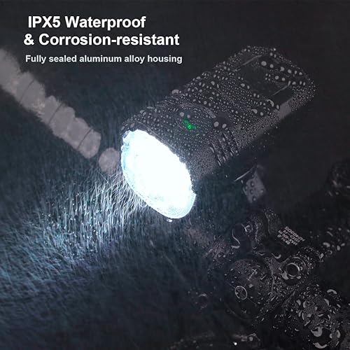 Miniatura 2 de USB-C Rechargeable Bike Light Front & Rear Set, Multi-Mode LED, IP65 Waterproof, Aluminum Alloy, Memory Function, Commuting & Mountain Night Riding