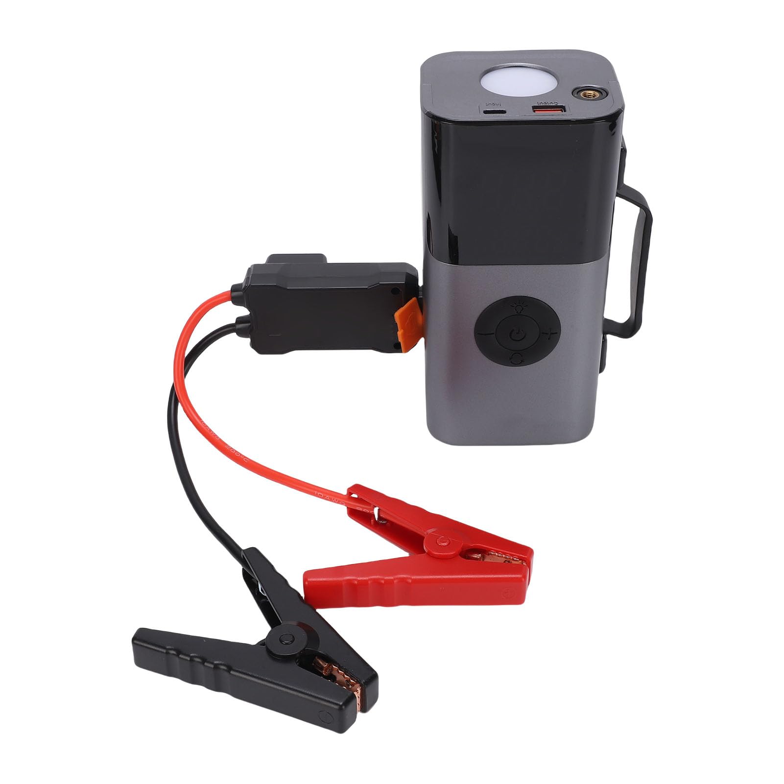 RiToEasysports Avviatore di Emergenza per Auto da 10000 MAh con Compressore D'aria, Caricabatterie Portatile da 12 V con Spegnimento Automatico per Motori a Gas e, Auto, Camion, Motociclette,