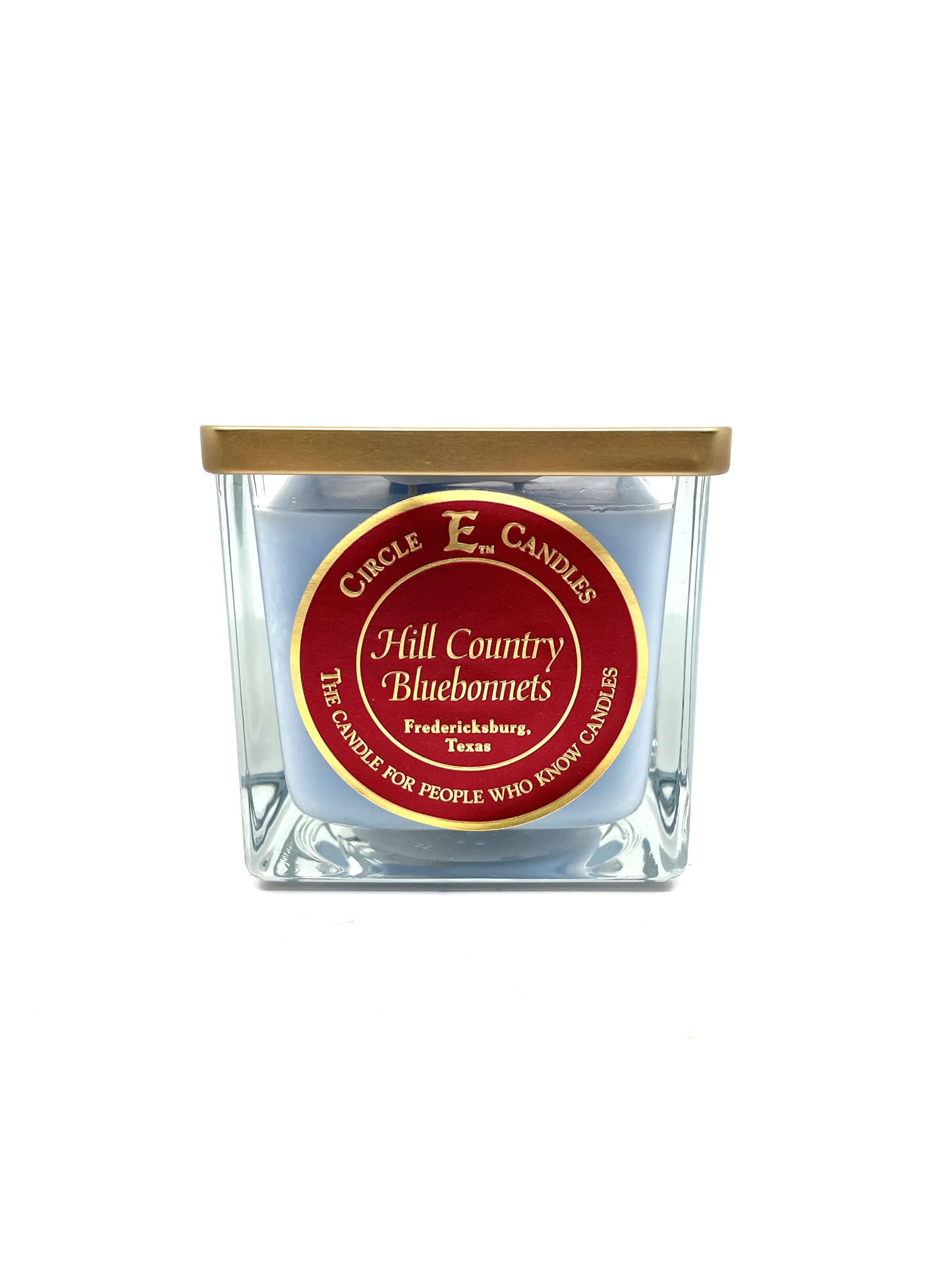 Circle E CandlesHill Country Bluebonnets Scent, Medium Size Jar Candle, 22oz, 2 Wicks