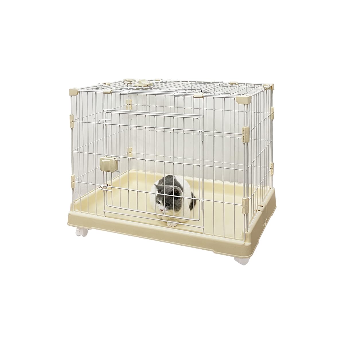 Amazon.co.jp: RAKU 猫 ケージ 組立簡単 工具不要 猫ハウス 多頭飼い