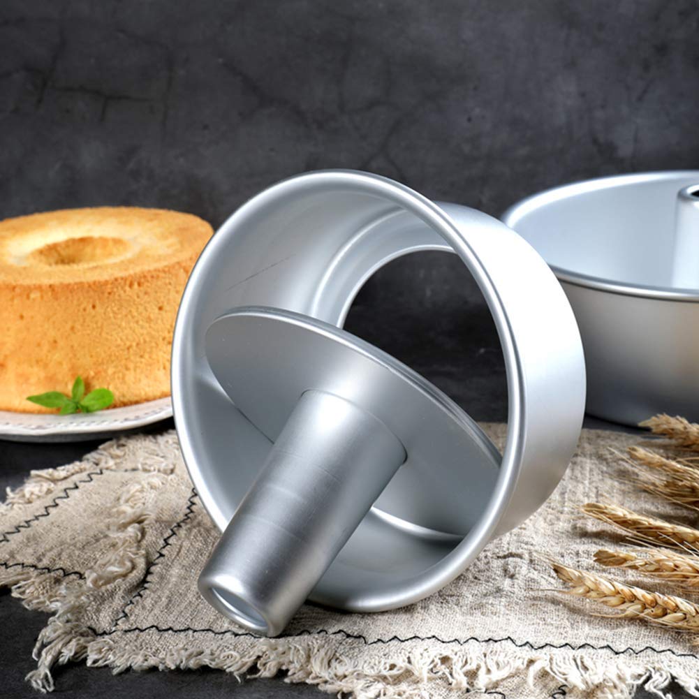 zaizai Molde De Pastel De Gasa Molde De Pastel Redondo De Metal con Fondo Desmontable, Molde para Hornear Tarta De Queso, Herramienta para Hornear Pasteles
