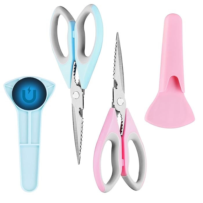Buy ZXK CO 2Pack Kitchen Scissors with Holder Stainless Steel